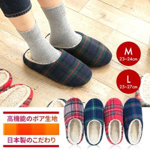 ルームシューズ 冬用 洗える ボアスリッパ あっ...の商品画像