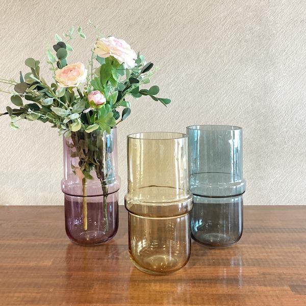花瓶 ガラス 大きい フラワーベース カラー ノード