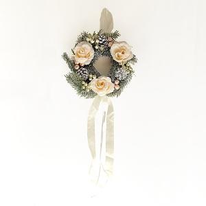 クリスマス リース ホワイト