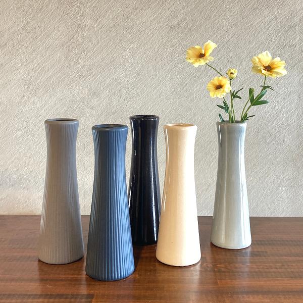 花瓶 陶器 和風 セラミック フラワーベース ストレート