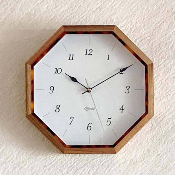 掛時計 八角形 おしゃれ ウォールクロック アハテー