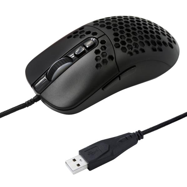 ゲーミングRGB LED 軽量 マウス AOK-MS1004RGB-BK