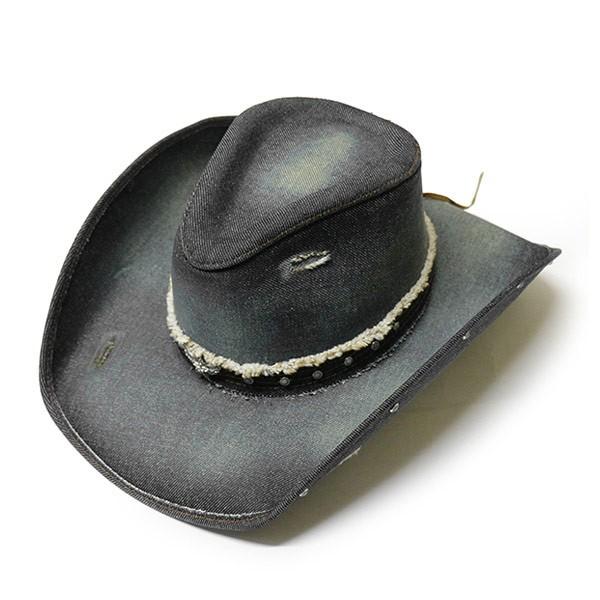 ウエスタンハット SILVER WINGS/シルバーウイング レディース デニム テンガロンハット ...