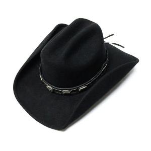 Bailey メンズ フェルト ウエスタンハット NAVARRO ブラック ブラウン