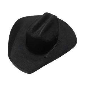 ウエスタンハット 帽子 カウボーイハット テンガロンハット ハードタイプ 黒 ブラック