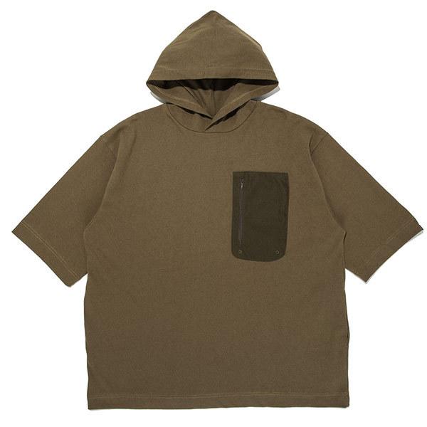 ビッグポンチョフーディー Tシャツ (ブラウン) OCW 2027 BROWN M-L