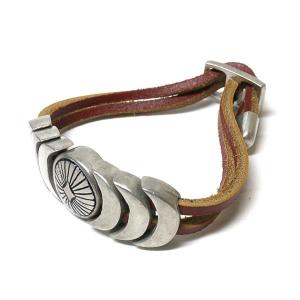 レザーブレスレット メンズ レディース インディアンジュエリー