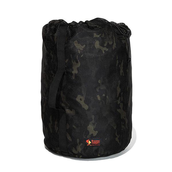 メッシュシリンダーバッグ SUPER (ブラックカモ)
