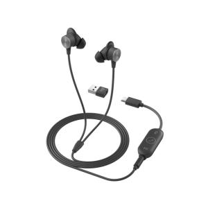 ロジクール イヤホン・ヘッドホン Zone Wired Earbuds ZONEWEBUC [グラフ...