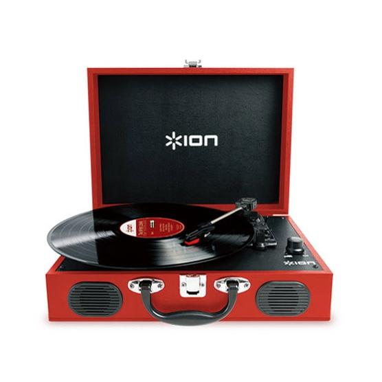 ION Audio レコードプレーヤー Vinyl Transport [Red]