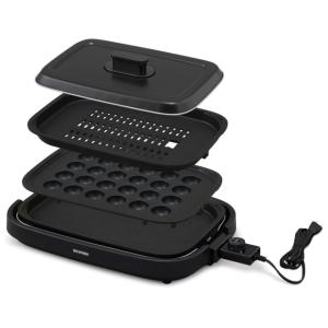 山善（YAMAZEN） ホットプレート XGRILL TRIPLE NEHP-013TX : ユー