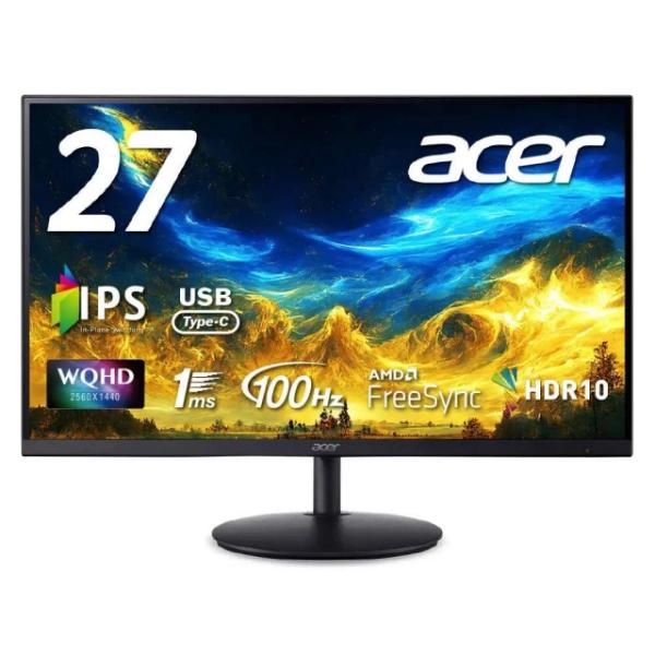 Acer PCモニター・液晶ディスプレイ SH272UEbmiphux [27インチ 黒]
