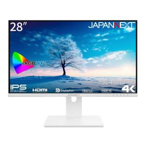 JAPANNEXT PCモニター・液晶ディスプレイ JN-IPS28UHDR-W [28インチ ホワ...