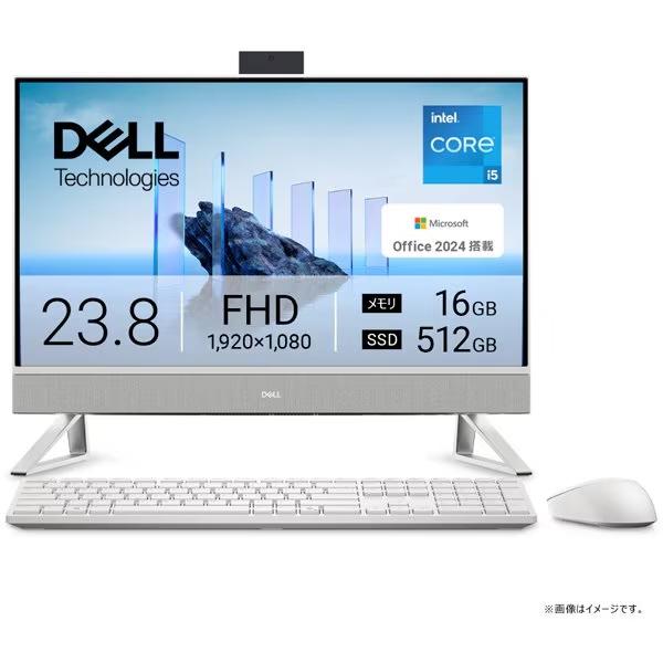 Dell デスクトップパソコン Dell 24 オールインワン AD47-FNWHBC [パールホワ...
