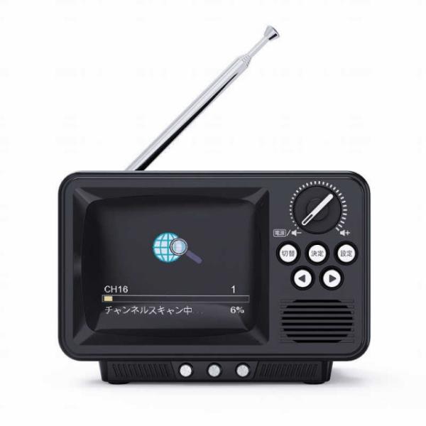WINTECH 携帯テレビ・ポータブルテレビ TVR-RT1 K [ブラック]