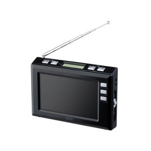 ヤザワコーポレーション TV07WH 3.2インチ手回し充電ワンセグテレビ