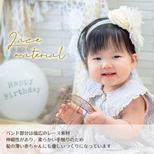 ベビー ヘアバンド フラワー 赤ちゃん 髪飾り...の詳細画像2