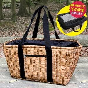 バッグ 大容量 保冷 クーラーバッグ トートバッグ レジ 買い物バッグ 保冷バック エコバック お洒落 バスケット柄 yct