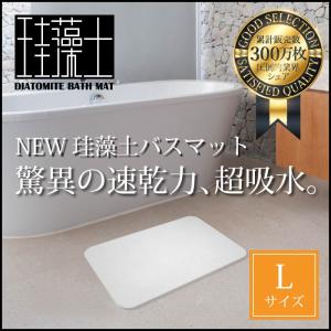 珪藻土バスマット　珪藻土　大判　速乾　バスマット　おしゃれ　Lサイズ　約60×40cm　(bath-keisoudo-wake)