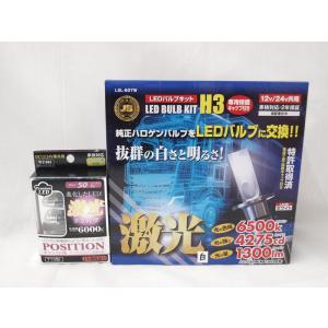 期間限定　激光LEDキャンペーン　LED　H3バルブ・ポジション球セット　ホワイト｜yourakucho-y-shop