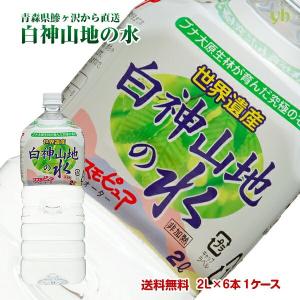 天然水 ミネラルウォーター ピュアウォーター 白神山地の水 2L×6本×1ケース 備蓄 保存水 12リットル 非加熱 青森 世界遺産｜yourheimat