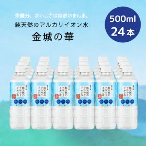 天然水 シリカ 純天然のアルカリイオン水 金城の華  500ml×24本×1ケース[24本] 送料無料 非加熱 軟水 粉ミルク かなぎのはな ケイ・エフ・ジー｜yourheimat