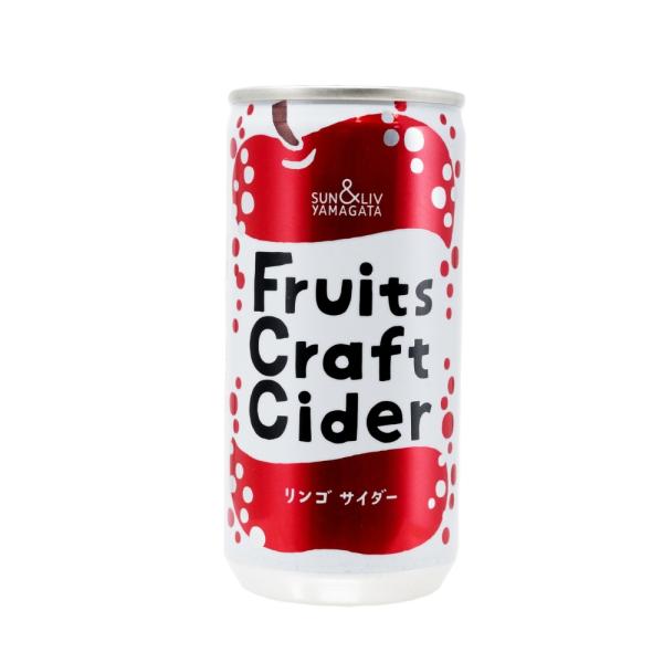 Fruits Craft Cider リンゴ サイダー 200ml×30缶×2ケース 山形県から産地...