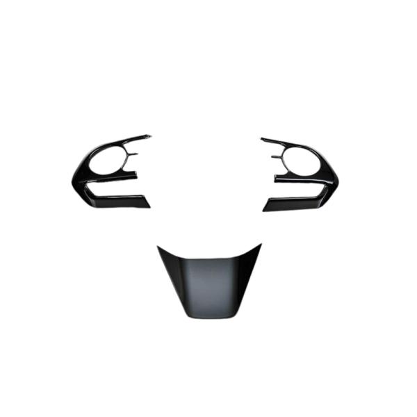 (ピアノブラック) ABS製 ステアリングスイッチガーニッシュ ハリアー 80系 MXUA/AXUH...