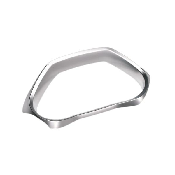 (シルバー) ABS製 メーターインナーフードパネル ハリアー 80系 MXUA/AXUH80/85