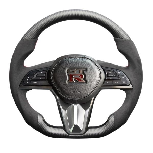 最上位モデル (マットリアルカーボン x アルカンターラBK x レッドステッチ) 純正交換ガングリ...