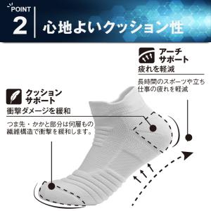 靴下 メンズ ソックス スポーツ くるぶし シ...の詳細画像4