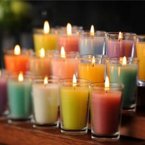 ガラス容器入り ミニグラスキャンドル キャンドルリレー用 6個セット