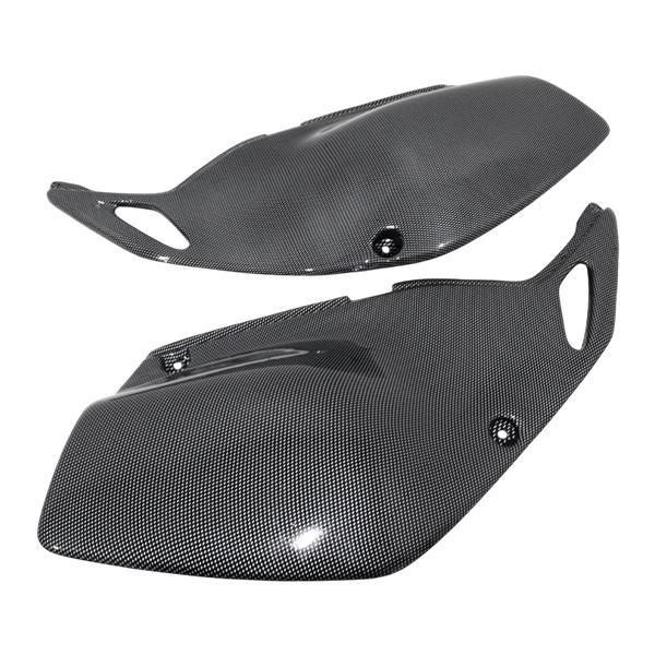 新品 KLX250 Dトラッカー 01-07 カーボン調 サイドカバー 250SB パネル カバー ...