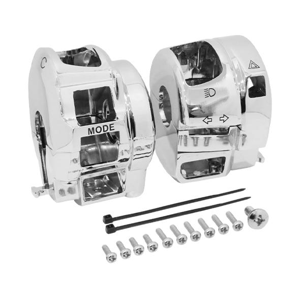 ハヤブサ GSX-R750 2008-10 クローム メッキ スイッチハウジング ボックス カバー