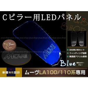LED 三角窓 Aピラー LEDパネル ムーヴ LA100/110S系 白 窓 Aピラー用