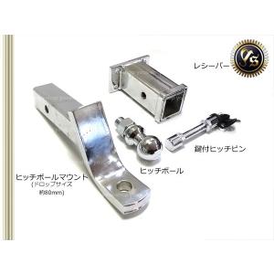 ヒッチメンバー ヒッチピン 鍵付き ボールマウント レシーバー