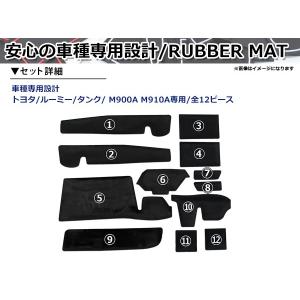 ルーミー M900A M910A 3D ラゲッジマット 防水 防砂 防汚 水洗いOK TPE エストラマー素材 seacross
