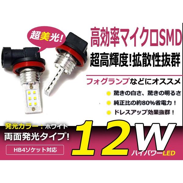 LEDフォグランプ R2 RC1 2 LEDバルブ ホワイト 6000K相当 9006 HB4 両面...