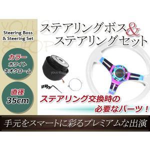 モモ形状 USDM ステアリング 白×ネオクローム GRIP ROYAL/AVENUE/momo