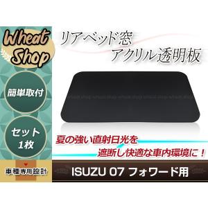 ファイブスター ギガ H27.11〜寝台窓 リアベッド窓 スモーク 透明 アクリル 貼り付けタイプ リアベッド窓のガラスに貼付けるだけ｜yous-shopping