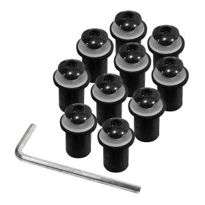 専用品 スクリーンボルト ウェルナット ZX-12R ZRX1100 ZX-14R GPZ1100 黒