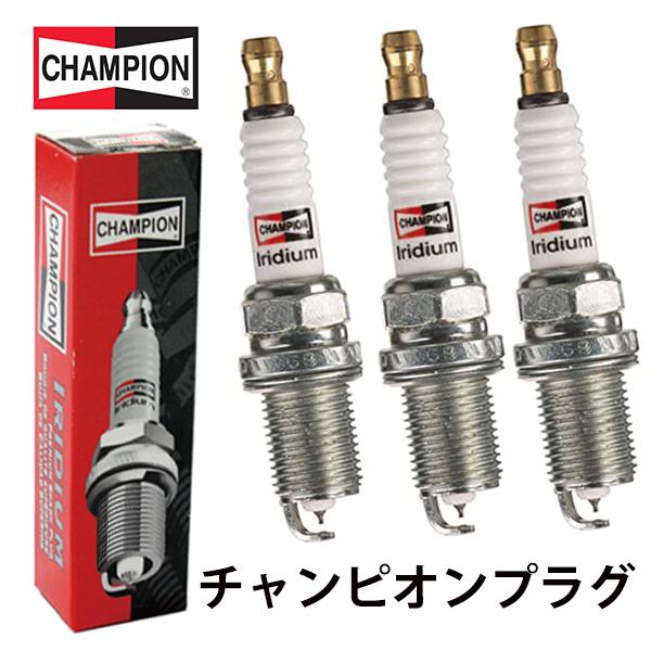 9801 eKスポーツ H82W CHAMPION チャンピオン イリジウム プラグ  3本 三菱 ...