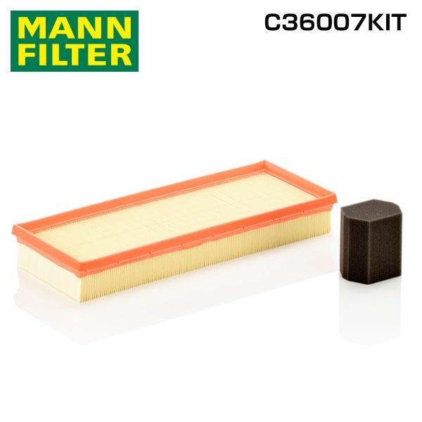 C36007KIT 208 A9HN01 エアーエレメント MANN プジョー 98 055 520...