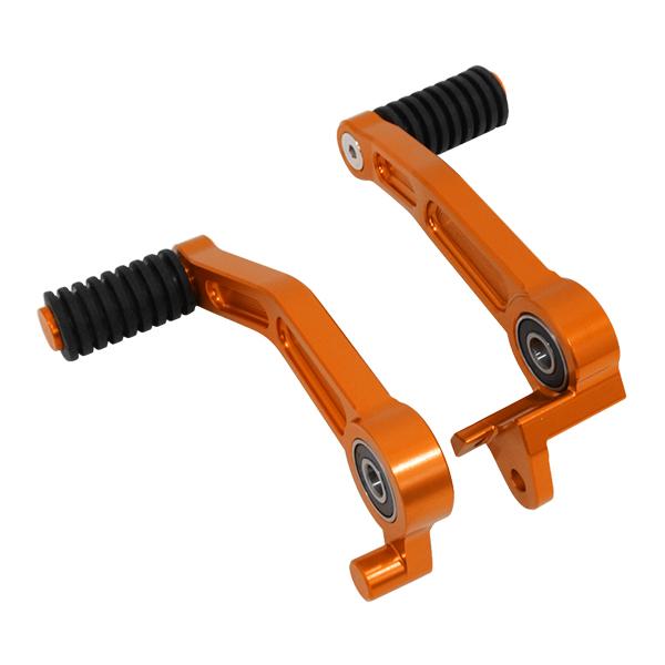 新品 KTM DUKE&amp;RC 125/200/390 ブレーキ＆シフト ペダルセット オレンジ 20...