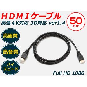 即決 HDMIケーブル 0.5m 3D対応 vEr1.4 ハイスピード 配線 コード ハーネス 接続 カーアクセサリー