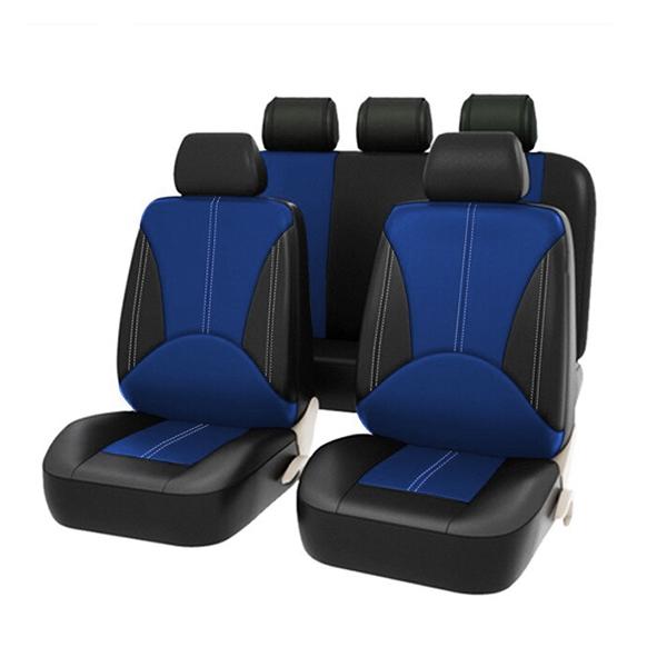 シートカバー 内装 日産 ティアナ J31 ブルー 5席セット 1列目 2列目セット 汎用 簡単取付...