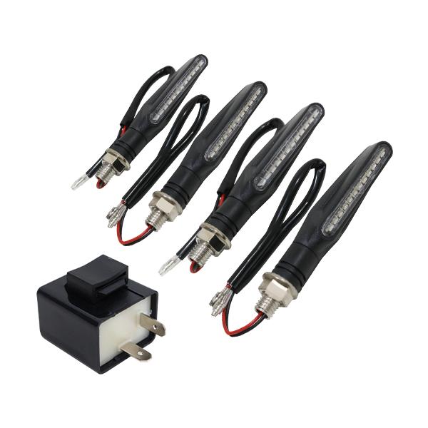 流れる シーケンシャル ウインカー 4個 ＆ 2ピン IC リレー セット ソフテイル アドレス n...