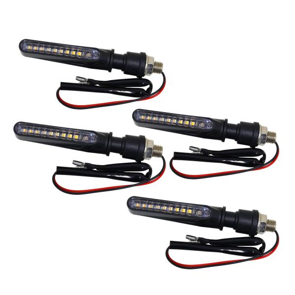 流れる LED シーケンシャル ウインカー バイク 4個セット ZX-10R ダックス GSX-R1...