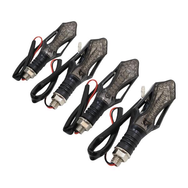 流れる LED シーケンシャル ウインカー バイク 矢印 4個セット ZX-6R タイガー800 G...