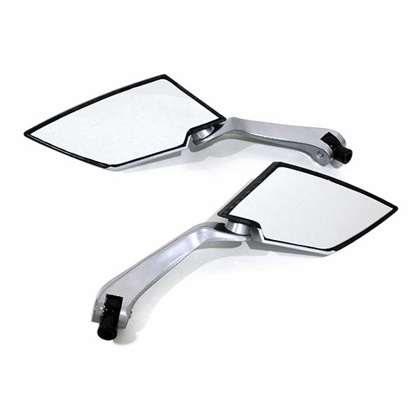 TTミラー バックミラー 逆ネジ セット カーボン調 スクエア 左右セット バイク TT FTR C...